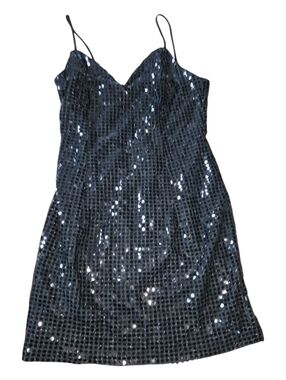 Vintage Frederick's of Hollywood Black Sequin Dress Size 5/6